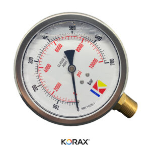 Caixa 100MM Conexão de Latão NPT VERTICAL2
