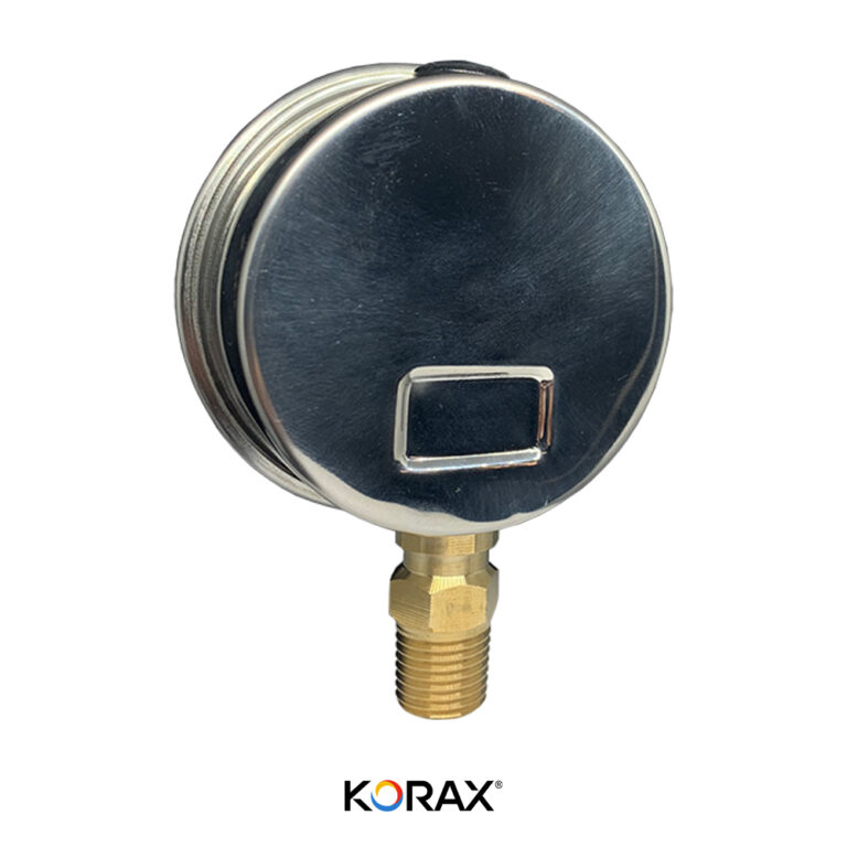 Manômetro INOX (GLICERINA) 63MM NPT VERTICAL