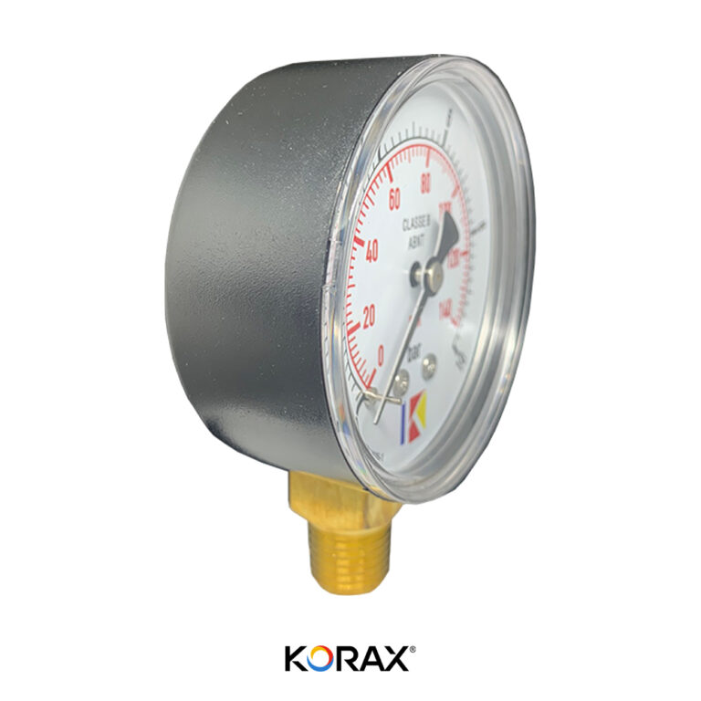 Manômetro PLÁSTICO (SECO) Caixa 63MM NPT VERTICAL